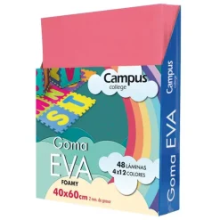 GOMA EVA CAMPUS COLLEGE 40X60 2MM COLOR ROSA.