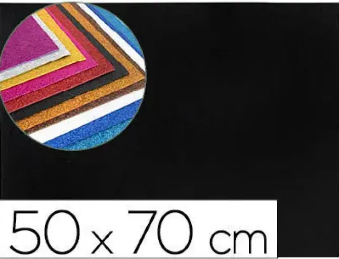 GOMA EVA CON PURPURINA LIDERPAPEL 50X70CM 60G/M2 ESPESOR 2MM