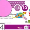 GOMA EVA LIDERPAPEL DIN A4 60G/M2 ESPESOR 1,5MM ROSA PAQUETE DE 10 HOJAS