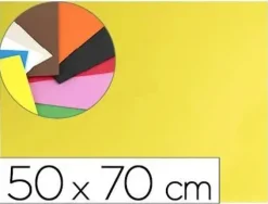 GOMA EVA LIDERPAPEL 50X70CM 60G/M2 ESPESOR 1.5MM AMARILLO