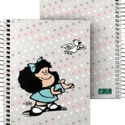 GRAFOPLAS CUADERNO FORRADO A6 CUADRO 5 MM MAFALDA 25 25 BIRD