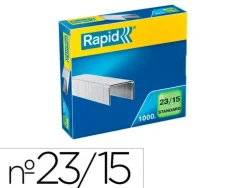 GRAPAS RAPID 23/15 MM GALVANIZADA CAJA DE 1000 UNIDADES