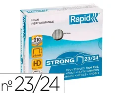 GRAPAS RAPID STRONG Nº 23/24 GALVANIZADAS CAJA DE 1000 UNIDADES