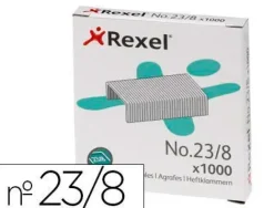 GRAPAS REXEL 23/8 ACERO CAJA DE 1000 UNIDADES