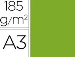 #GUARRO CASAS 50 HOJAS CARTULINA IRIS FORMATO A3 185 G. VERDE AMAZONAS REF. 040-4812