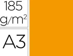 #GUARRO CASAS 50 HOJAS CARTULINA IRIS FORMATO A3 185 G. MANDARINA REF. 0040187