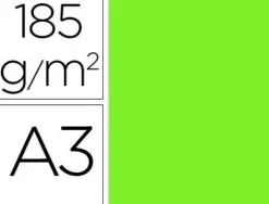 #GUARRO CASAS 50 HOJAS CARTULINA IRIS FORMATO A3 235 G. VERDE FLUOR REF. 040-4819