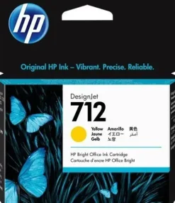 HP 712 AMARILLO CARTUCHO DE TINTA ORIGINAL - 3ED69A