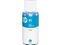 HP 31 CYAN BOTELLA DE TINTA ORIGINAL - 1VU26AE