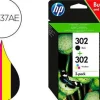 HP 302 NEGRO + COLOR PACK DE 2 CARTUCHOS DE TINTA ORIGINALES - X4D37AE