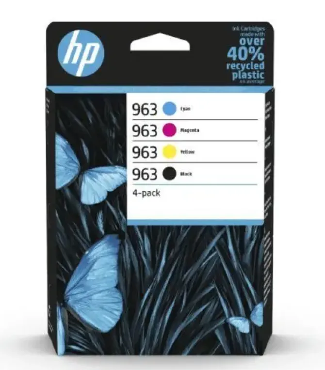 HP 963 PACK DE 4 CARTUCHOS DE TINTA ORIGINALES - 6ZC70AE