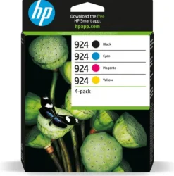 HP 924 PACK DE 4 CARTUCHOS DE TINTA ORIGINALES - 6C3Z1NE