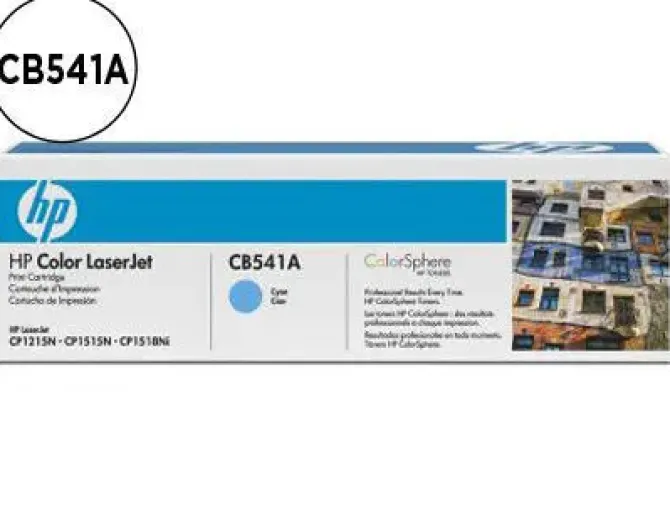 HP CB541A CYAN CARTUCHO DE TONER ORIGINAL - 125A