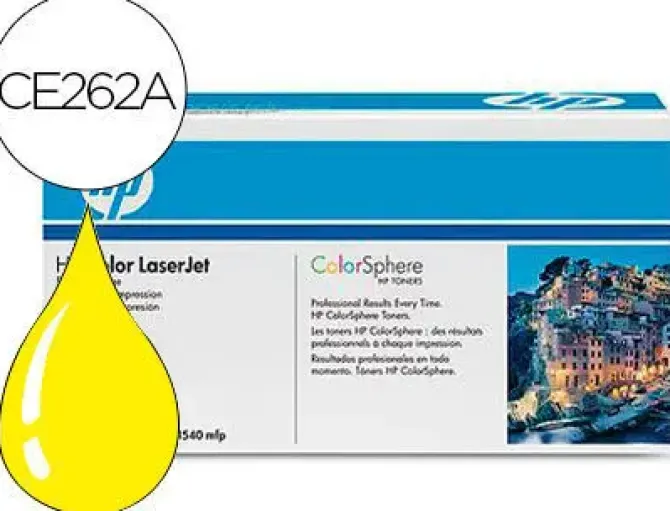 HP CE262A AMARILLO CARTUCHO DE TONER ORIGINAL - 648A
