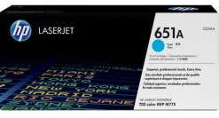 HP CE341A CYAN CARTUCHO DE TONER ORIGINAL - 651A