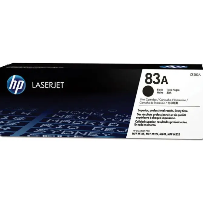 HP CF283A NEGRO CARTUCHO DE TONER ORIGINAL - 83A