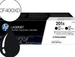 HP CF400X NEGRO PACK DE 2 CARTUCHOS DE TONER ORIGINALES - 201X