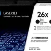 HP CF226X NEGRO PACK DE 2 CARTUCHOS DE TONER ORIGINALES - 26X