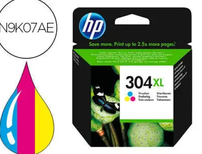 HP 304XL COLOR CARTUCHO DE TINTA ORIGINAL - N9K07AE