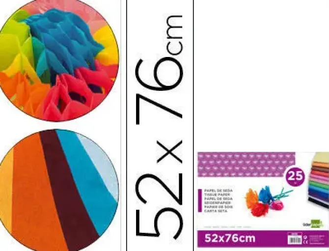 INETA PAPEL SEDA 025 HOJAS 052CMX076CM BLANCO 98441036-9 CS37665