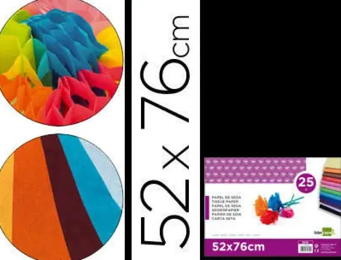 INETA PAPEL SEDA 025 HOJAS 052CMX076CM NEGRO 98441036-1 CS22234