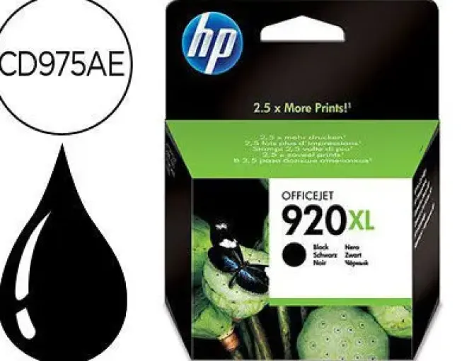 INK-JET HP 920XL NEGRO 1200PAG OFFICEJET/920/6500