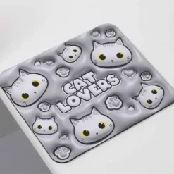 ITOTAL ALFOMBRILLA RATON WHITE CAT XL2552D