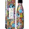 ITOTAL BOTELLA TERMICA DOODLE 500ML ACERO INOXIDABLE ID0434 DIBUJITOS