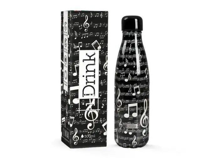 ITOTAL BOTELLA TERMICA MUSICA 500ML ACERO INOXIDABLE ID0437