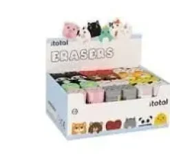 ITOTAL ERASERS GOMA BORRAR ANIMALES XL1804A