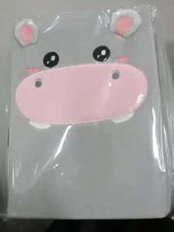 ITOTAL NOTEBOOK PLUSH HIPPO TAMAÑO A5 96 HOJAS LISO 80GR XL2052F