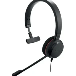 JABRA EVOLVE 20 AURICULAR MONOAURAL CON MICROFONO USB - CANCELACION DE RUIDO - DIADEMA AJUSTABLE - CONTROLES EN CABLE - COLOR NEGRO