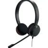 JABRA EVOLVE 20 AURICULARES CON MICROFONO USB - CANCELACION DE RUIDO - DIADEMA AJUSTABLE - CONTROLES EN CABLE - COLOR NEGRO