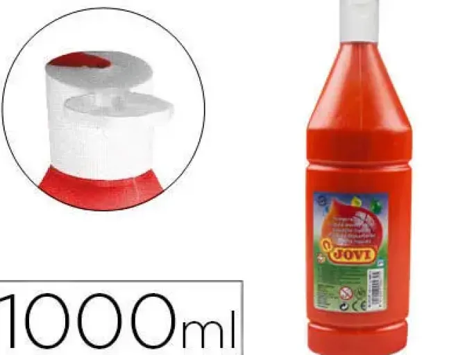 JOVI BOTE TÉMPERA LÍQUIDA 1.000 CC COLOR ROJO 511/ 07 959511-2 CS57424