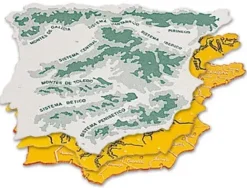 JUEGO DE 3 PLANTILLAS PLASTICO MAPA DE ESPAÑA 22X18 CS04915
