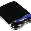 KENSINGTON ALFOMBRILLA PARA RATON CON REPOSAMUÑECAS DUO GEL - CANAL DE VENTILACION - COMBINACION DE COLORES EN DOS TONOS - ACABADO FACIL DE LIMPIAR - AZUL/NEGRO