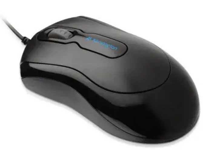 KENSINGTON RATON USB CON SENSOR OPTICO DE 1000PPP - 3 BOTONES - USO AMBIDIESTRO - COLOR NEGRO