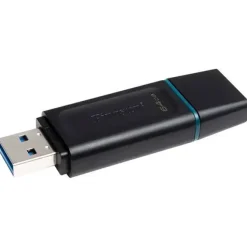 KINGSTON DATATRAVELER EXODIA MEMORIA USB 64GB - USB 3.2 GEN 1 - CON TAPA - ENGANCHE PARA LLAVERO - COLOR NEGRO (PENDRIVE)