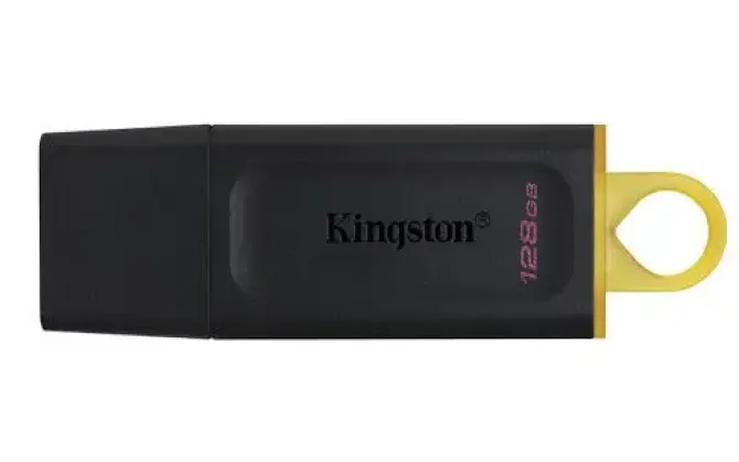 KINGSTON DATATRAVELER EXODIA MEMORIA USB 128GB - USB 3.2 GEN 1 - CON TAPA - ENGANCHE PARA LLAVERO - COLOR NEGRO (PENDRIVE)