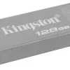 KINGSTON DATATRAVELER KYSON MEMORIA USB 128GB - 3.2 GEN 1 - 200 MB/S EN LECTURA - DISEÑO METALICO - COLOR PLATA (PENDRIVE)