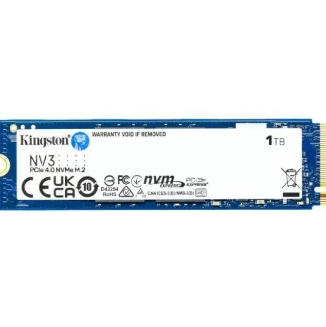 KINGSTON NV3 DISCO DURO SOLIDO SSD M2 2280 1TB PCIE 4.0 NVME 3D NAND
