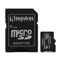 KINGSTON TARJETA MICRO SDXC 128GB CLASE 10 100MB/S CANVAS SELECT PLUS + ADAPTADOR SD