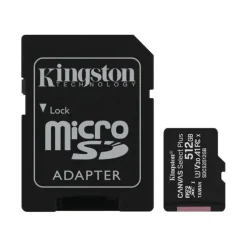 KINGSTON TARJETA MICRO SDXC 512GB CLASE 10 100MB/S CANVAS SELECT PLUS + ADAPTADOR SD