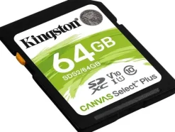 KINGSTON TARJETA SDXC 64GB UHS-I CLASE 10 100MB/S CANVAS SELECT PLUS