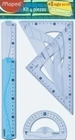 KIT DE REGLAS MAPED (4 PIEZAS + 1 REGALO)