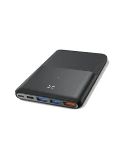 KSIX BATERIA EXTERNA/POWER BANK 20000MAH 22.5W - ULTRAFINA - TECNOLOGIA PD - CARGA SIMULTANEA - 3X USB-A , 1X USB-C