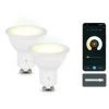 KSIX PACK DE 2 SMARTLED BOMBILLA INTELIGENTE - CCT - 5.5W - GU10