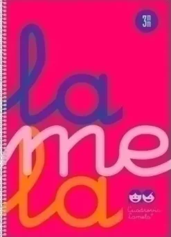 LAMELA CUADERNO TAPA PLASTICO FOLIO ROSA 80 HOJAS 3MM CUADROVIA POLIPROPILENO 7FTP003R
