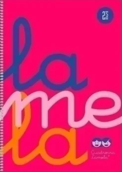 LAMELA CUADERNO TAPA PLASTICO 4º CUARTILLA A5 ROSA 80 HOJAS 5MM CUADROVIA POLIPROPILENO 7CTP005R