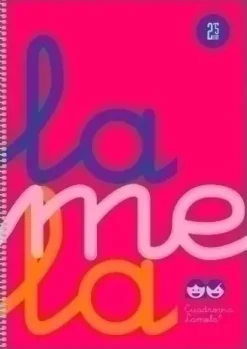 LAMELA CUADERNO TAPA PLASTICO FOLIO ROSA 80 HOJAS 2,5MM CUADROVIA POLIPROPILENO 7FTP002V